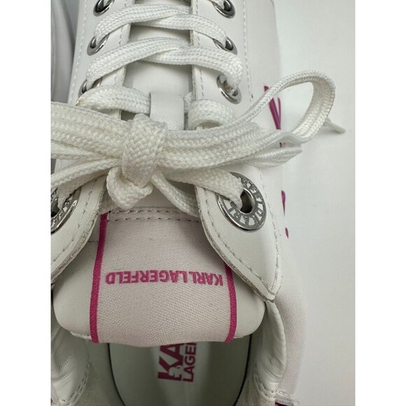 NIB Karl Lagerfeld Women Sneakers kapri Signia Leather KL62510A US 9 HTF - Picture 9 of 16